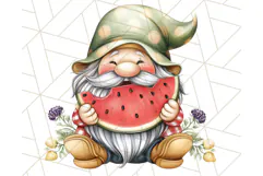 Summer Garden Gnomes Clipart PNG, Summer Country Gnomes Png Product Image 2