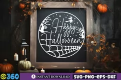 Happy halloween SVG, Halloween Door Sign SVG Product Image 4
