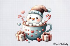 Christmas Cute-Snowman Clipart PNG Product Image 1