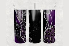 Add Your Name Purple Agate Leopard 20 oz tumbler sublimation Product Image 1