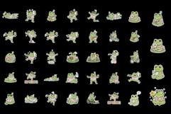Cool Spring Frog Stickers Product Image 5