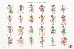 Summer Pretty Girl Clipart Product Image 4