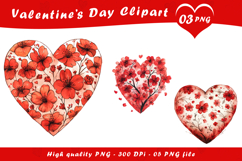 Valentine Day Watercolor Gift Box Clipart PNG Product Image 1
