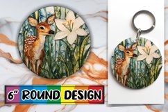 Timeless Keychain Round Style PNG, Animals Product Image 1