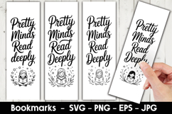 Pretty Minds Bookmark Sublimation Product Image 1