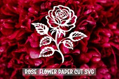 20 Rose Flower SVG I Rose Flower Vinyl Decal, Paper Cut Rose Product Image 15