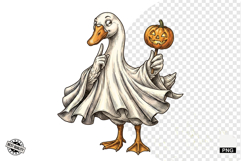 Halloween Ghost Goose PNG Product Image 1