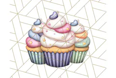 Princess Tea Party PNG Clipart with Teacups & Fancy Treats Product Image 2