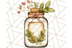 Cottagecore Apothecary PNG Clipart, Rustic Potions &amp; Herbs Product Image 2