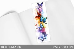 Butterfly Bookmark Sublimation. Butterflies Bookmark Design Product Image 1