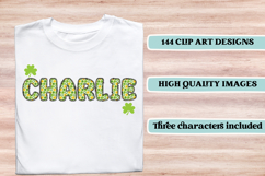 ST PATRICK Alphabet PNG Clipart, St Patrick letters doodle Product Image 6