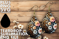 LUMINOUS TEARDROP EARRINGS Design, Leopard Prints Product Image 1