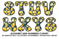 Mediterranean Lemon Alphabet PNG Summer Letters 300 DPI Product Image 4
