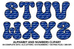Baseball Sport Alphabet png clipart, baseball letters doodle Product Image 4
