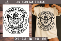 Unavailable By Preference Skull SVG PNG Sassy design Product Image 1
