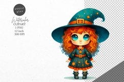 Halloween clipart, Witch clipart, Kids Halloween Product Image 1