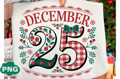 December 25 PNG, Christmas Shirt Design Product Image 1