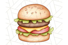 Pastel Summer Treats Clipart PNG, Cute Picnic Fair Food Art Product Image 4