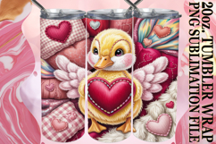 Cheerful evenings 20oz tumbler wrap, Valenines Animals Product Image 1