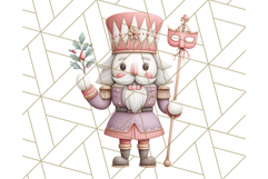 Nutcracker Clipart, Festive Holiday Toy Soldier PNG Art Product Image 2