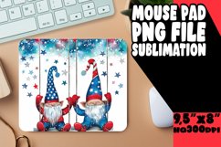 Red,White,Blue Gnome Mouse Pad Design PNG Product Image 1