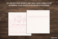 Nativity Joy Candle Holder Laser Cut | Glowforge | SVG Product Image 2
