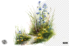 Wildflowers Pathway Clipart Product Image 1