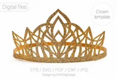 Princess crown svg Birthday party crown Princess tiara Product Image 1