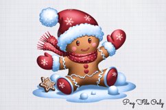 Gingerbread Man Clipart PNG Product Image 1