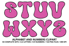 Mermaid Scales Alphabet Letters &amp; Numbers Clipart PNG 300DPI Product Image 4
