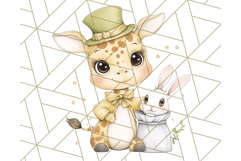Safari Baby Animal Clipart PNG, Jungle Outfits Baby Animals Product Image 2
