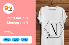 Pearl Initial Floral Monogram Product Image 1