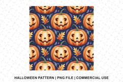 Halloween Pumpkin Pattern Png | Sublimation | Digital Paper Product Image 1