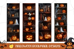 Magic Halloween Bookmark PNG, Pumpkin Bookmark Designs Product Image 1