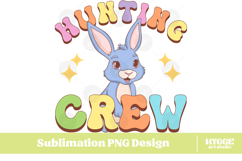 Easter Bunny Sublimation PNG Chick Farm Hip Hop Spring Joy Product Image 1