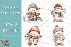 Christmas Snowman Clipart PNG Winter Holiday Characters Pnga Product Image 1