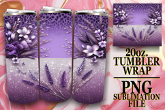 Serene days 20oz tumbler wrap, Leopard Prints Product Image 1