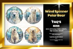 Polar Bear Wind Spinner Sublimation - 04 Variations Product Image 1