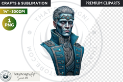 Fantasy Ruler Clipart PNG, Fantasy King &amp; Queen Portrait Product Image 1