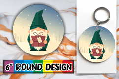 Radiant Sublimation Coasters PNG, Gnomes Product Image 1