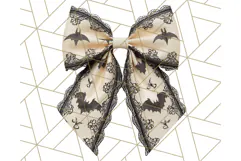 Halloween Bow Clipart, Bright Holiday Ribbon PNG Product Image 2
