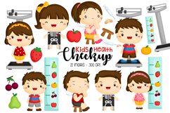 Kids and Health Checkup Clipart Product Image 1