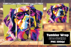 Joyful Doggie Sublimation Tumbler Product Image 1