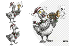 Christmas Goose Clipart Product Image 1