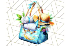 Chibi Summer Girls Clipart PNG, Bright Kawaii Summer Art Product Image 2