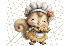 Thanksgiving Woodland Animals Clipart PNG Product Image 2