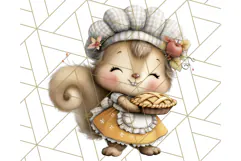 Thanksgiving Woodland Animals Clipart PNG Product Image 2