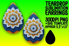 Bright Teardrop Design for DIY , Mandala Product Image 1