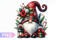 Christmas Gnome Sublimation, Clipart PNG Design Product Image 1