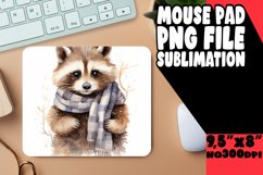 Winter Wilderness in Watercolor - Sublimation Mouse Pad Product Image 1